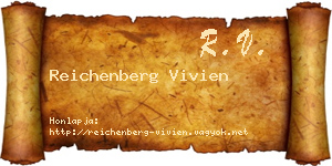 Reichenberg Vivien névjegykártya